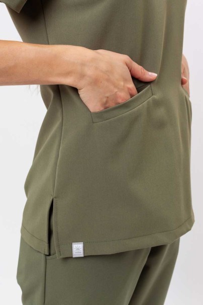 Komplet medyczny Sunrise Uniforms Premium (bluza Aura, spodnie Vibe) oliwkowy-5