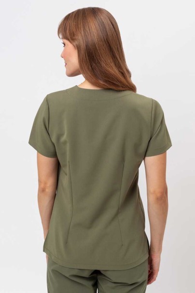 Bluza medyczna damska Sunrise Uniforms Premium Aura oliwkowa-2