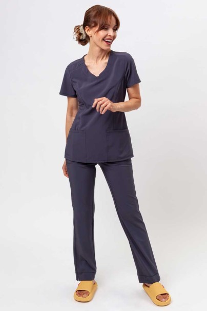 Bluza medyczna damska Cherokee Infinity Round Neck szara-2