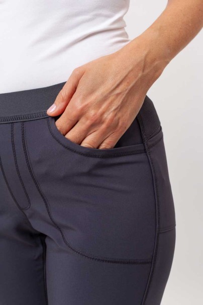 Spodnie medyczne damskie Cherokee Infinity Slim Pull-on szare-4