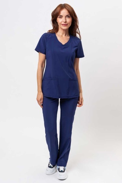 Bluza medyczna damska Cherokee Infinity Round Neck ciemny granat-2