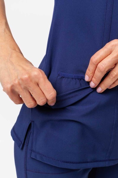 Bluza medyczna damska Cherokee Infinity Round Neck ciemny granat-6