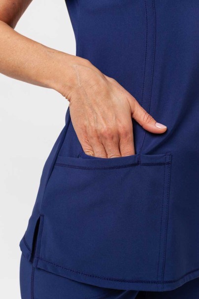 Bluza medyczna damska Cherokee Infinity Round Neck ciemny granat-5