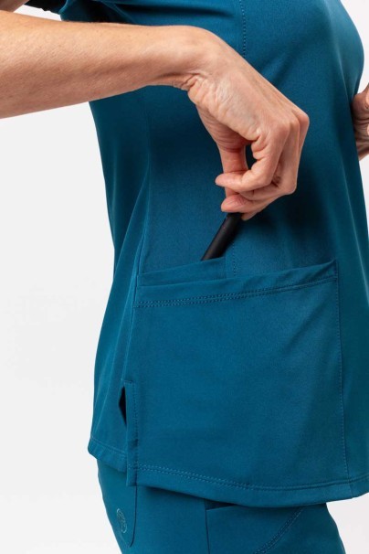 Bluza medyczna damska Healing Hands Monica V-neck karaibska-4