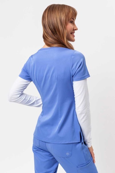 Bluza medyczna damska Healing Hands Monica V-neck klasyczny błękit-3