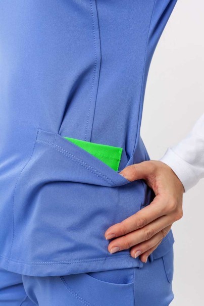 Bluza medyczna damska Healing Hands Monica V-neck klasyczny błękit-6