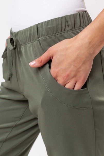 Spodnie medyczne damskie Healing Hands Rebecca Flare oliwkowe-6