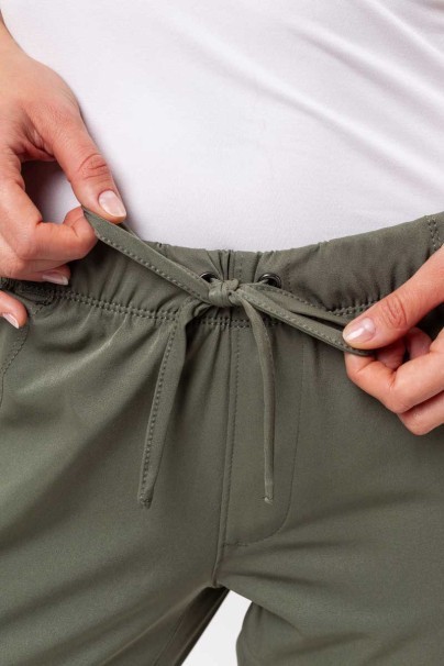 Spodnie medyczne damskie Healing Hands Rebecca Flare oliwkowe-7