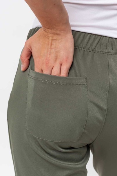 Spodnie medyczne damskie Healing Hands Rebecca Flare oliwkowe-5