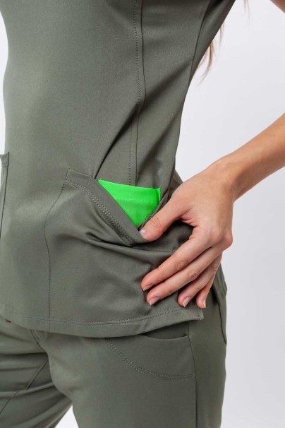 Komplet medyczny damski Healing Hands (bluza Monica, spodnie Rebecca) oliwkowy-7