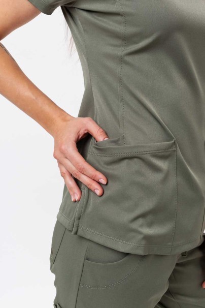Komplet medyczny damski Healing Hands (bluza Monica, spodnie Rebecca) oliwkowy-6