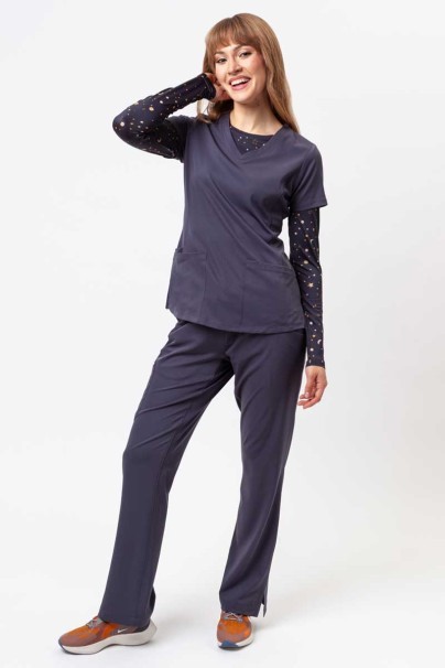 Bluza medyczna damska Healing Hands Monica V-neck szara-2