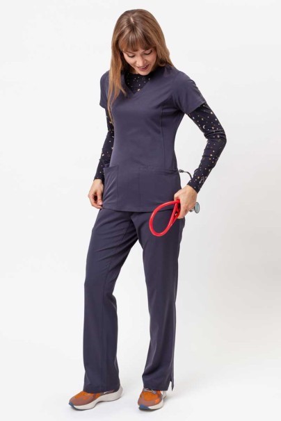 Bluza medyczna damska Healing Hands Monica V-neck szara-5