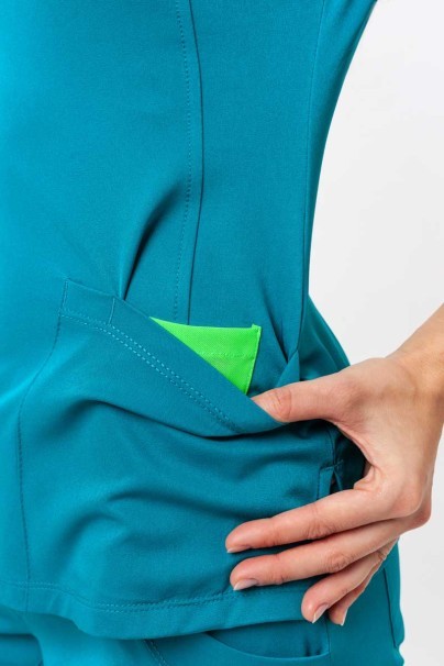 Bluza medyczna damska Healing Hands Monica V-neck morski błękit-5