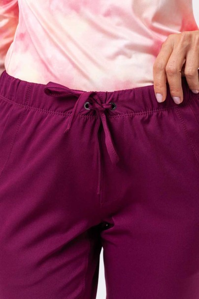 Spodnie medyczne damskie Healing Hands Rebecca Flare wiśniowe-5