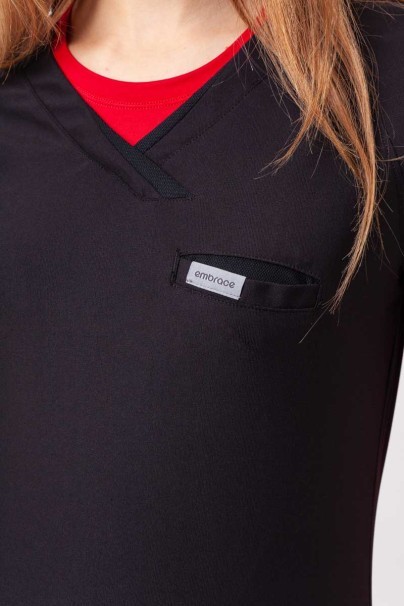Bluza medyczna damska Maevn Embrace Luna czarna-3