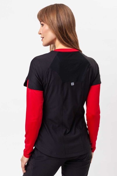 Bluza medyczna damska Maevn Embrace Luna czarna-2