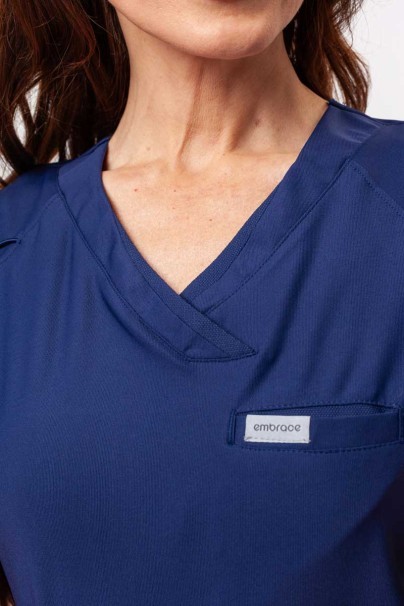 Bluza medyczna damska Maevn Embrace Luna ciemny granat-3