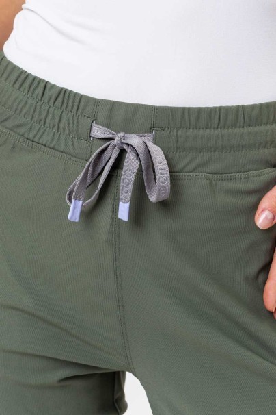 Spodnie medyczne damskie Maevn Embrace Nora oliwkowe-6