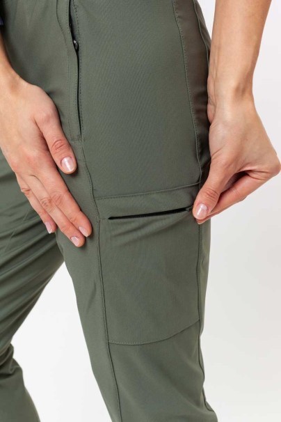 Komplet medyczny damski Maevn Embrace (bluza Luna, spodnie Nora) oliwkowy-11