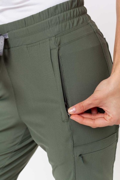 Komplet medyczny damski Maevn Embrace (bluza Luna, spodnie Nora) oliwkowy-12