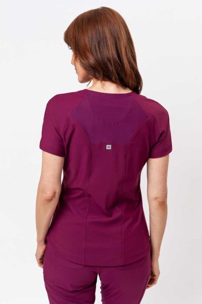 Komplet medyczny damski Maevn Embrace (bluza Luna, spodnie Nora) wiśniowy-3