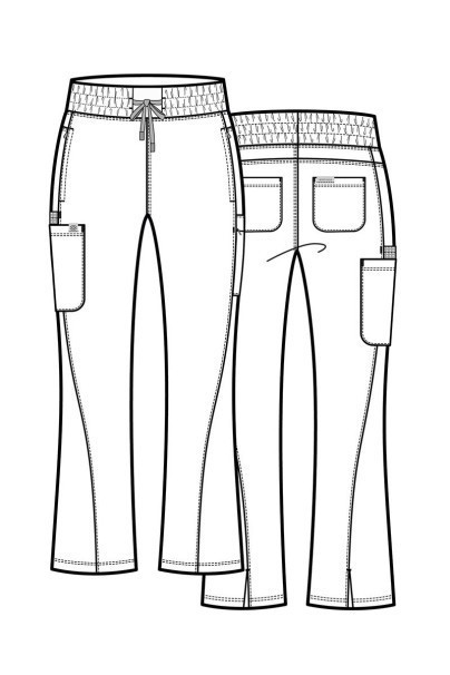 Komplet medyczny damski Maevn Embrace (bluza Luna, spodnie Nora) wiśniowy-16