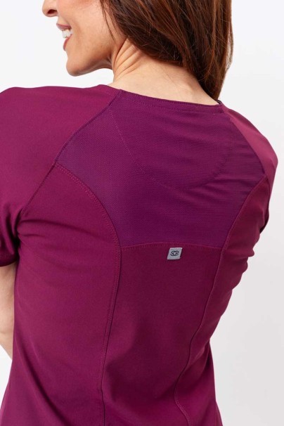 Komplet medyczny damski Maevn Embrace (bluza Luna, spodnie Nora) wiśniowy-5