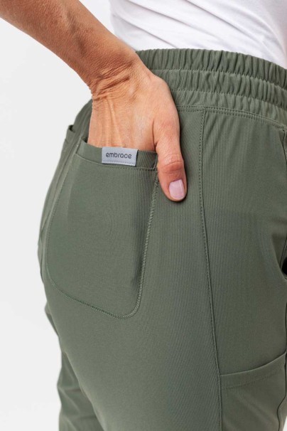 Komplet medyczny damski Maevn Embrace (bluza Zoe, spodnie Mia) oliwkowy-11