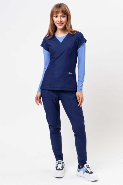 Bluza medyczna damska Maevn Embrace Zoe ciemny granat-2