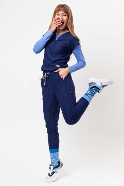 Bluza medyczna damska Maevn Embrace Zoe ciemny granat-6