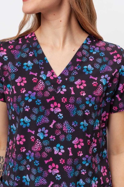 Kolorowa bluza damska Maevn Prints Ombre Paws-3