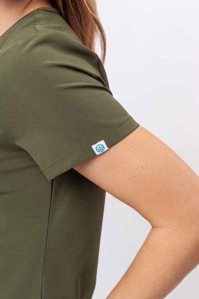 Bluza medyczna damska Uniforms World 309TS™ Valiant oliwkowa-3