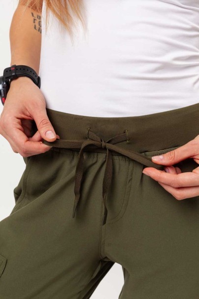 Spodnie medyczne damskie Uniforms World 309TS™ Valiant oliwkowe-3