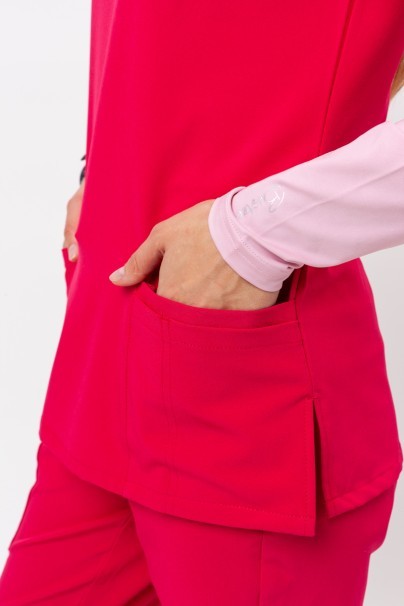 Bluza medyczna damska Uniforms World 309TS™ Valiant malinowa-4