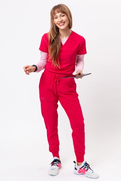 Spodnie medyczne damskie Uniforms World 309TS™ Valiant malinowe-8