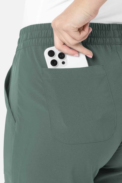 Komplet medyczny damski Maevn Momentum (bluza Double V-neck, spodnie 6-pocket) pastelowa zieleń-7