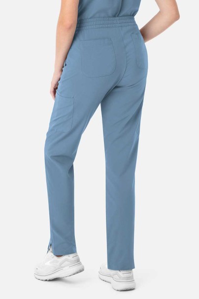 Komplet medyczny damski Maevn Momentum (bluza Double V-neck, spodnie 6-pocket) pastelowy błękit-6