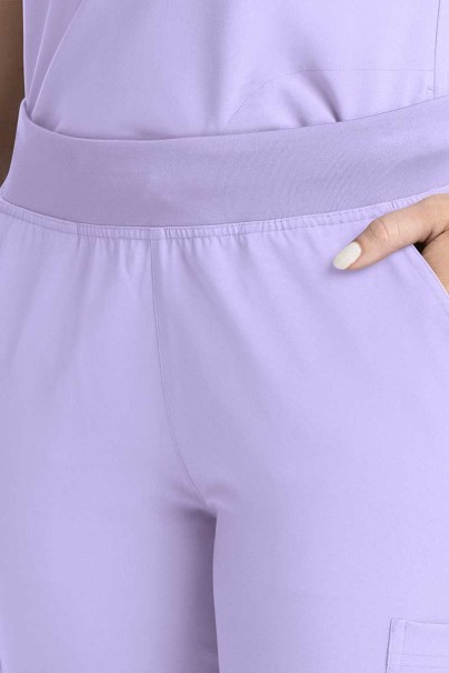 Komplet medyczny damski Maevn Momentum (bluza Dolman, spodnie Flare Leg) lawendowy-13