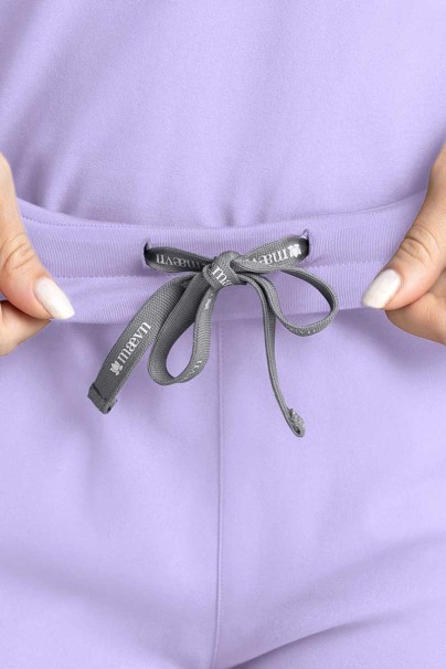 Komplet medyczny damski Maevn Momentum (bluza Dolman, spodnie Flare Leg) lawendowy-4