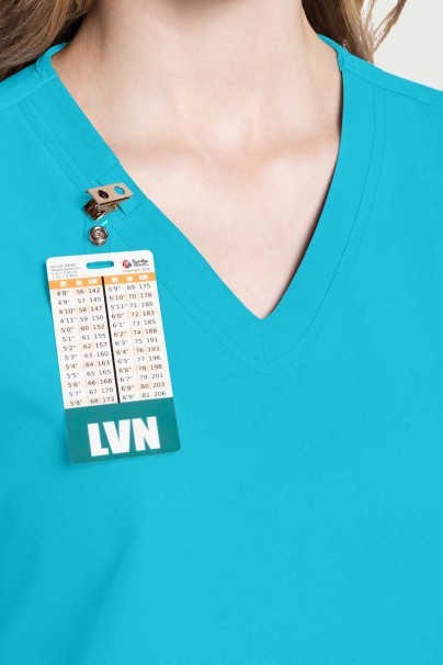 Komplet medyczny damski Cherokee Ultra (bluza V-neck, spodnie Cargo) turkusowy-3