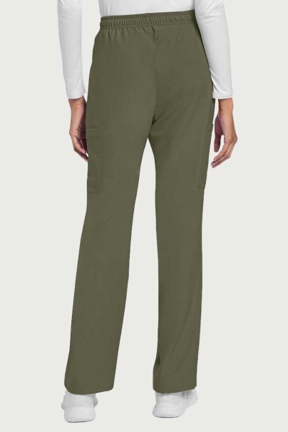 Komplet medyczny damski Cherokee Ultra (bluza V-neck, spodnie Cargo) oliwkowy-6