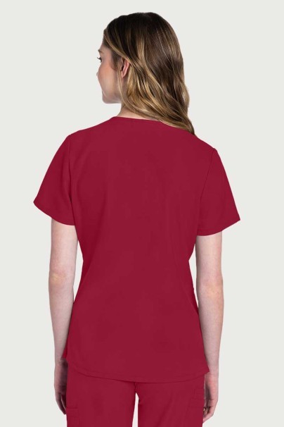 Komplet medyczny damski Cherokee Ultra (bluza V-neck, spodnie Cargo) czerwony-2