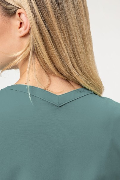 Bluza medyczna damska Maevn Momentum Double V-neck pastelowa zieleń-3