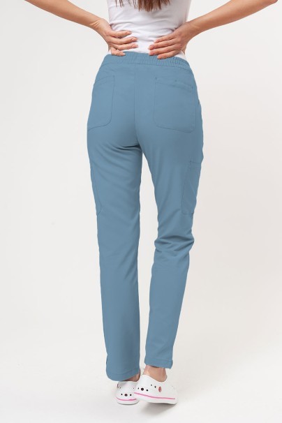Komplet medyczny damski Maevn Momentum (bluza Double V-neck, spodnie 6-pocket) pastelowy błękit-9