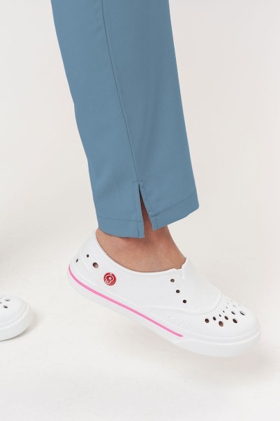 Komplet medyczny damski Maevn Momentum (bluza Double V-neck, spodnie 6-pocket) pastelowy błękit-13