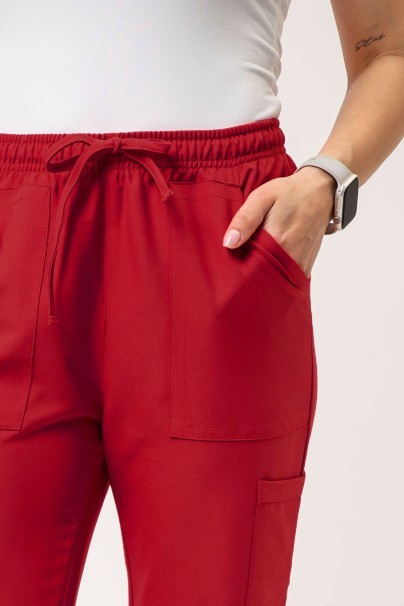 Spodnie medyczne damskie Cherokee Ultra Cargo czerwone-2