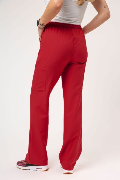 Spodnie medyczne damskie Cherokee Ultra Cargo czerwone-2