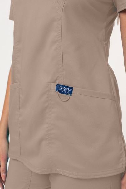 Komplet medyczny damski Cherokee Revolution (bluza Mock, spodnie Straight) beżowy-5