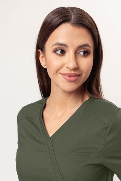 Komplet medyczny damski Cherokee Revolution (bluza Mock, spodnie Straight) oliwkowy-4